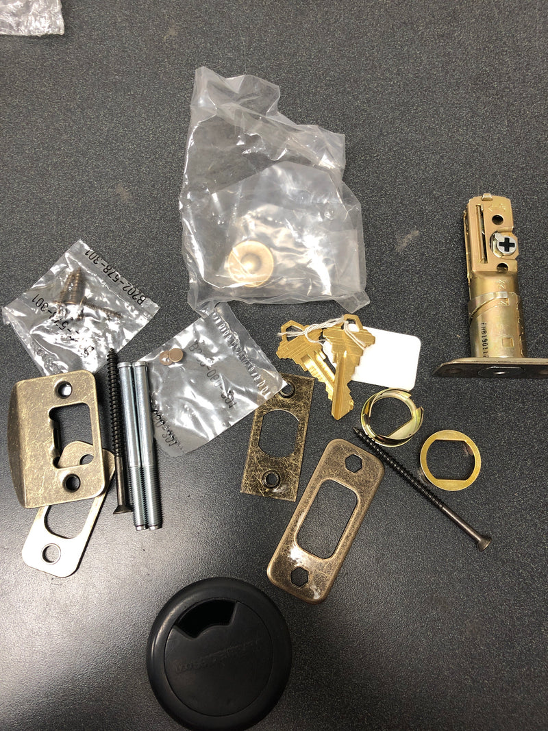 Schlage B62609 Double Cylinder Grade 1 Deadbolt from the B-Series - Antique Brass