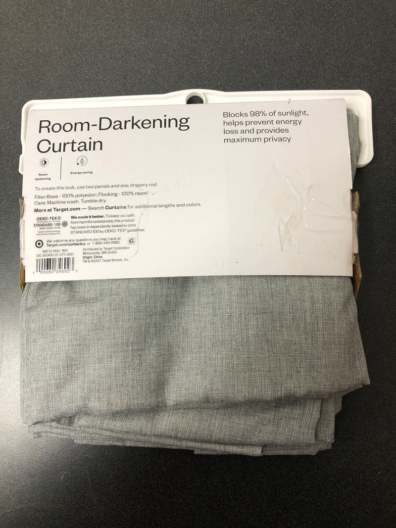 Room essentials lightblocking curtain panel - gray