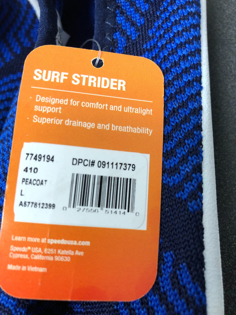 Speedo junior surfknit water shoes - zig zag blue 4-5