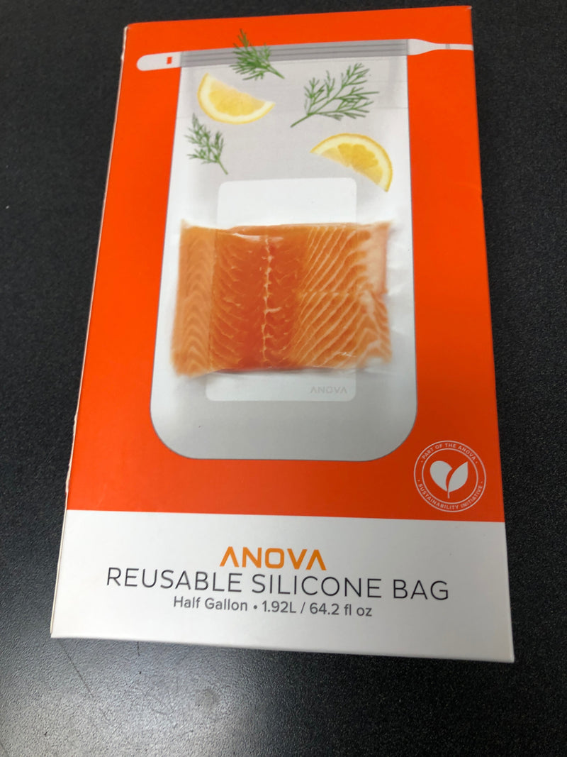 ANOVA Reusable Silicone Half Gallon Food Storage & SOUS VIDE Bag - Clear