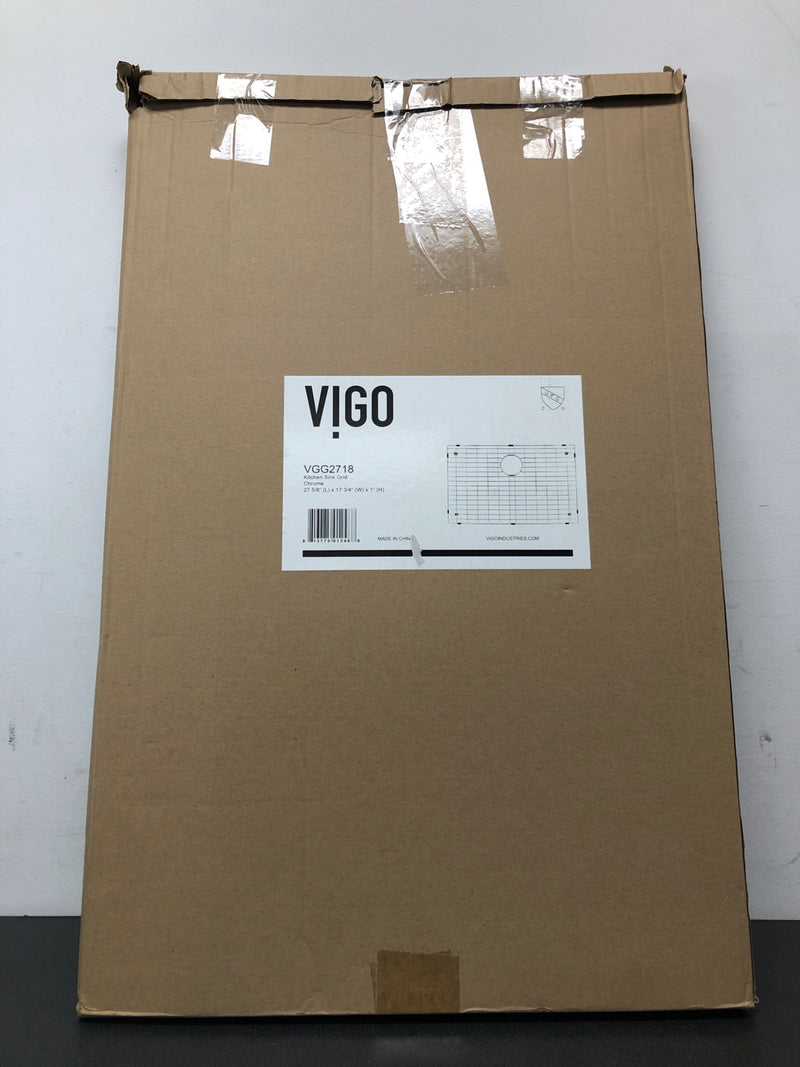 Vigo VGG2718 27-5/8" x 17-3/4" Stainless Steel Basin Rack - Chrome