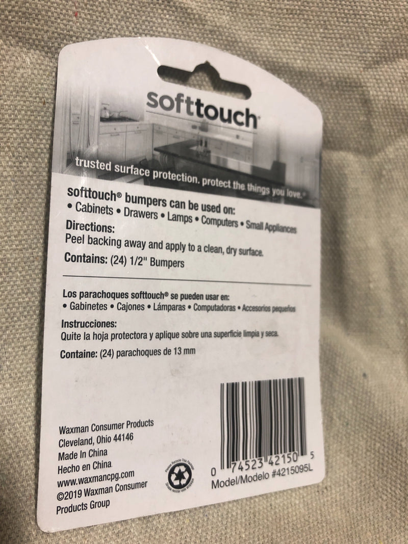 SoftTouch Heavy Duty 24-Pack Round Cabinet Bumpers