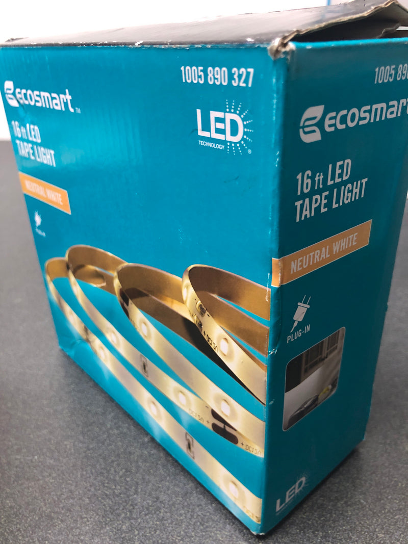 Ecosmart LS2835-16F 16 ft. Indoor Neutral White LED Strip Light