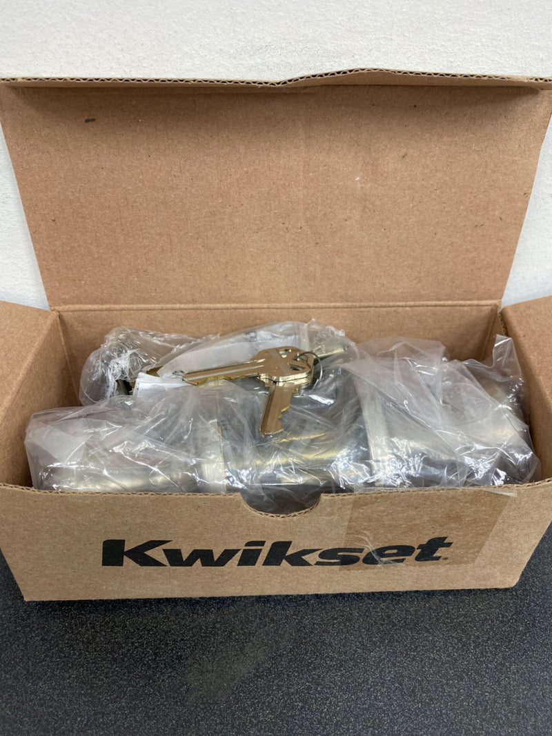 Kwikset 690T-15 Tylo Keyed Single Cylinder Knobset and Deadbolt Combo Pack - Satin Nickel