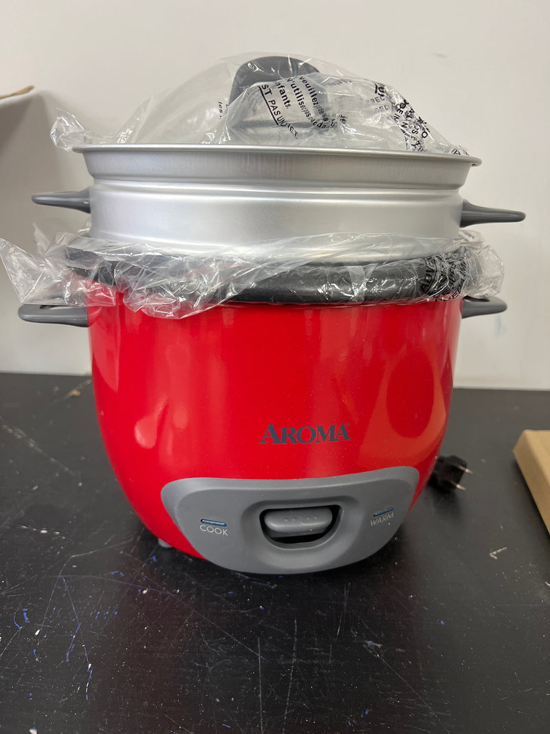 Aroma ARC7471NGR 14-Cup Rice Cooker in Red