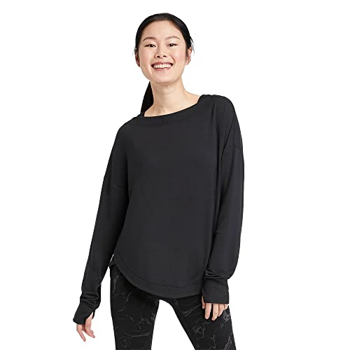 All in Motion Women's Super Soft Modal Sweatshirt - (as1, alpha, xx_l, regular, regular, Black)