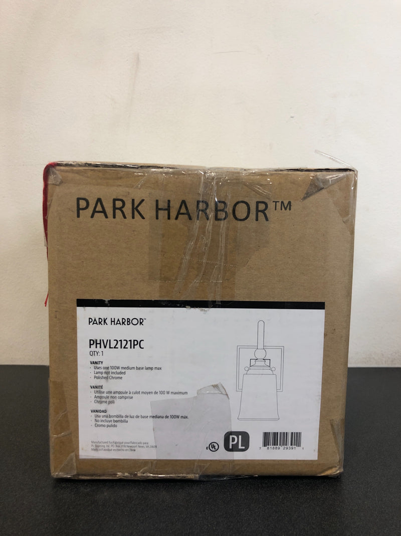 Park Harbor Antonia Single Light 4-3/4" Wide Bathroom Sconce with Frosted Glass Shade