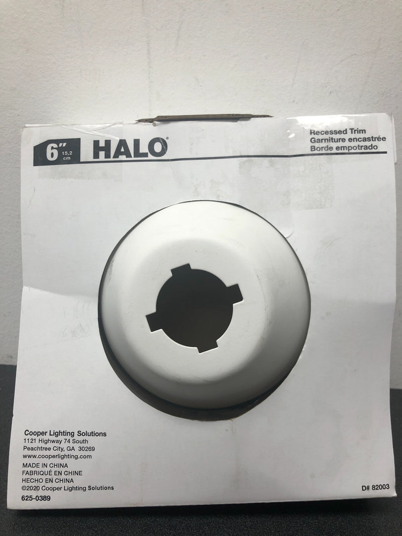 Halo 78P 6" Adjustable Recessed Trim - White