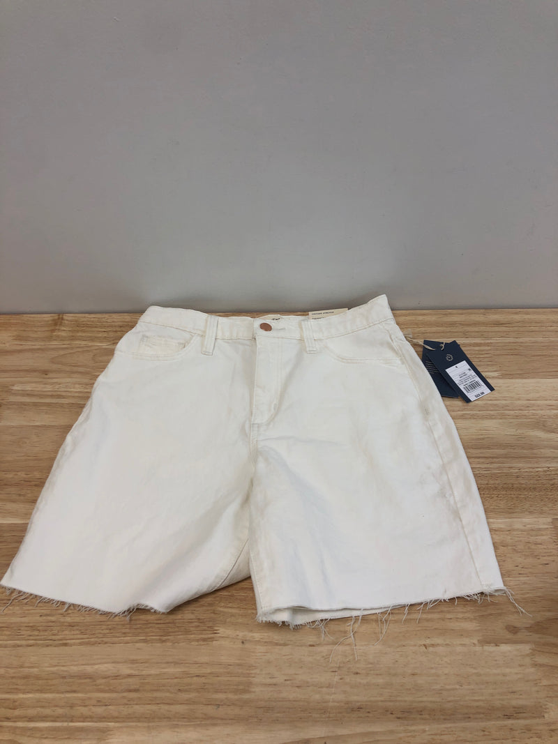 Universal Thread Women's High-Rise Vintage Bermuda Jean Shorts - (as1, Numeric, Numeric_4, Regular, Regular, White, 4)