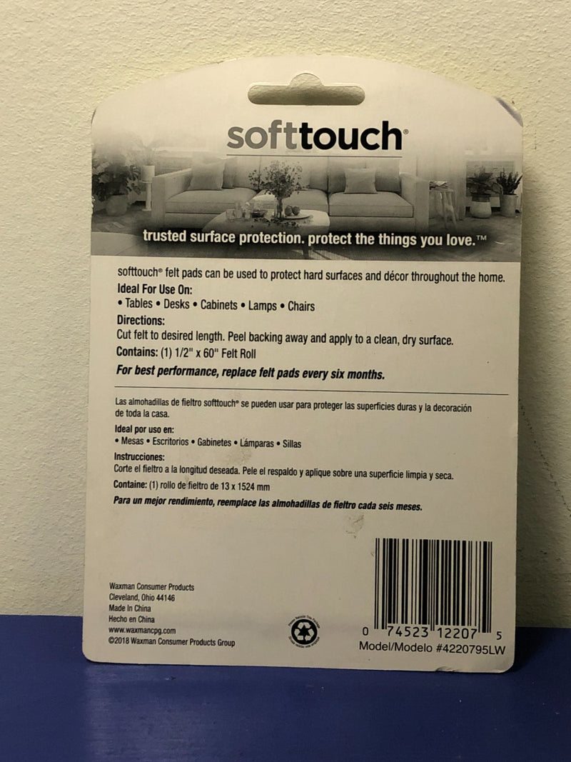 SoftTouch 1/2-in x 60-in Oatmeal Strip Felt Pad