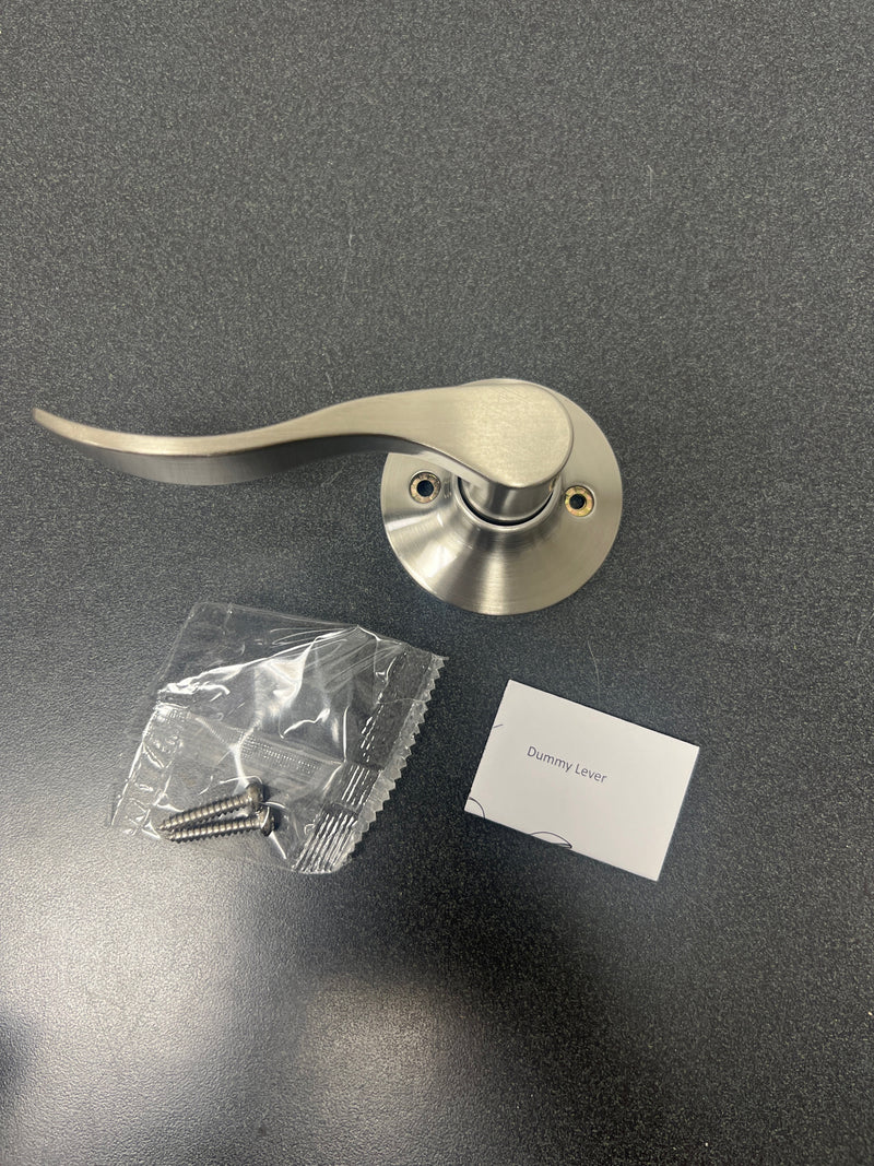 Miseno MLK6011SN Torry Wave Right Handed Non-Turning One-Sided Door Lever - Satin Nickel