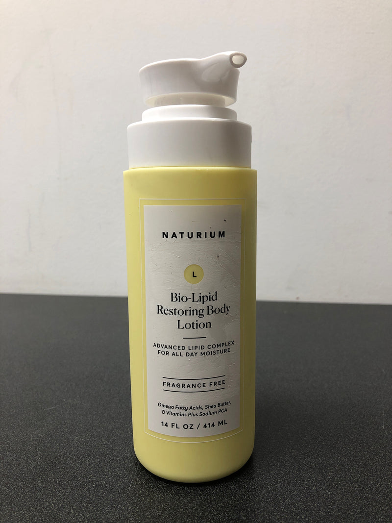Naturium bio-lipid restoring moisturizing body lotion with shea butter, fragrance free, 14 oz