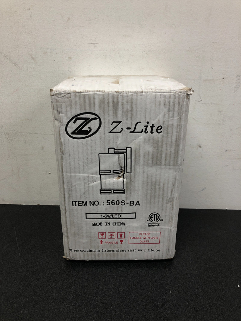 Z-Lite 560S-BA-LED Luminata 9" Tall LED Cylinder Wall Sconce with Matte Opal Glass - 2700K - Brushed Aluminum