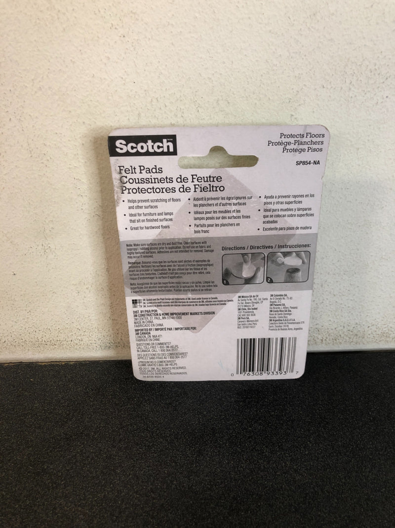 Scotch 16-Pack 1-in Beige Felt Pad