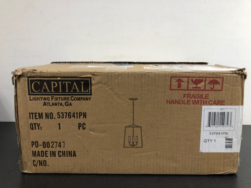 Capital Lighting 537641PN Thea 4 Light 12" Wide Taper Candle Pendant - Polished Nickel