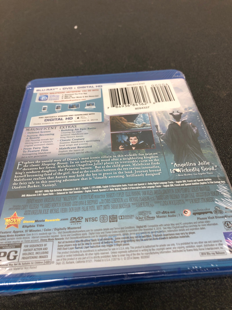 Maleficent (blu-ray + dvd + digital code)