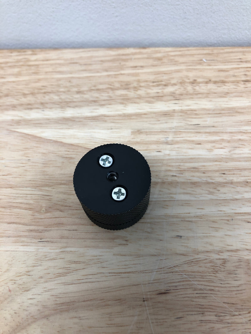 Amerock | Cabinet Knob | Matte Black | 1-1/4 inch (32 mm) Diameter | Transcendent | 1 Pack | Drawer Knob | Cabinet Hardware