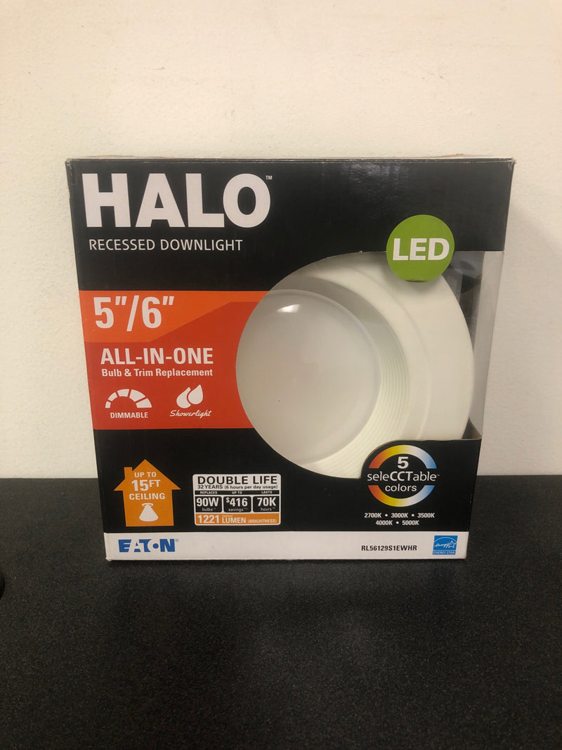 Halo White Recessed Light Kit (Fits Opening: Multiple Fittings)