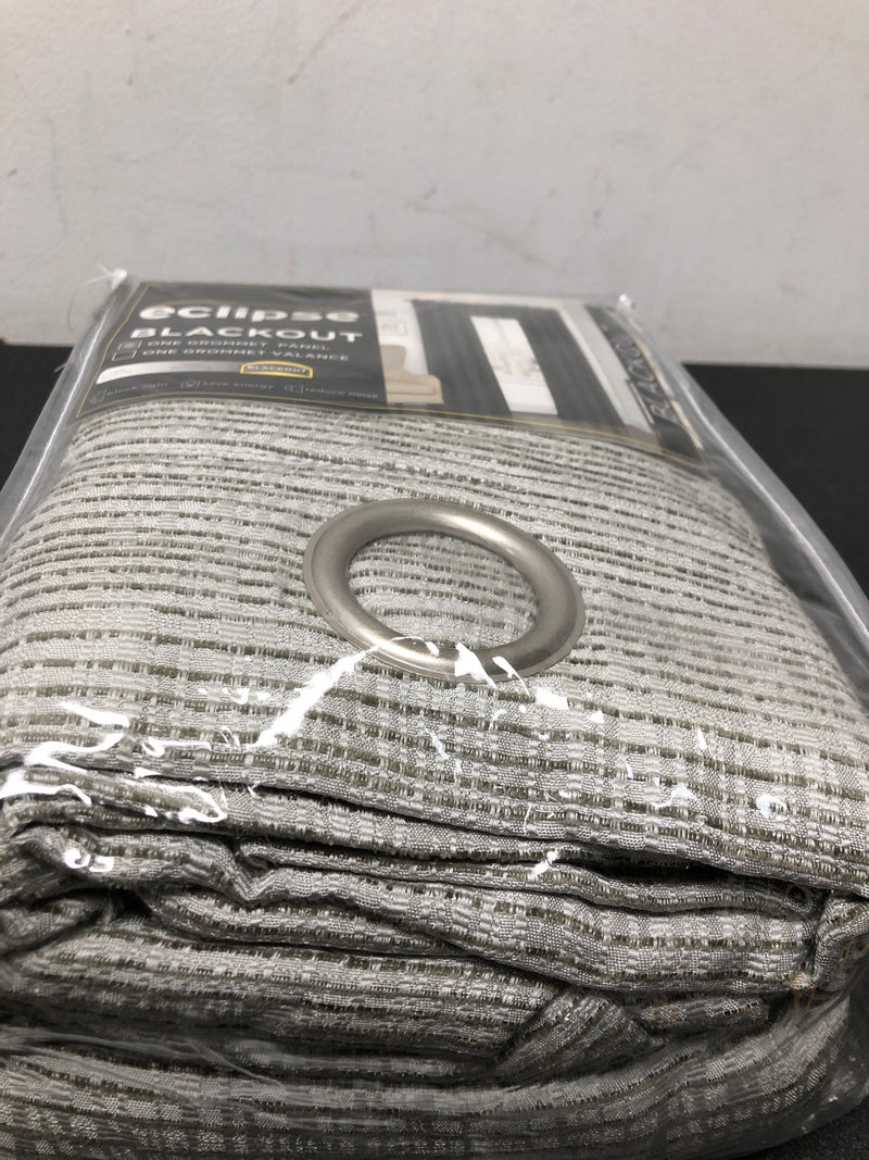 108"x52" trevi thermalined blackout curtain panel gray - eclipse