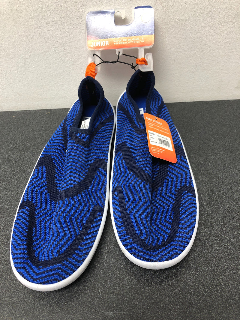 Speedo junior surfknit water shoes - zig zag blue 4-5