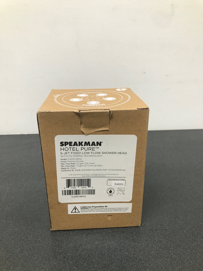 Speakman S-2005-HBFE2 Hotel Anystream 2.0 GPM Pure Multi-Function Shower Head with Filter Cartridge - Polished Chrome