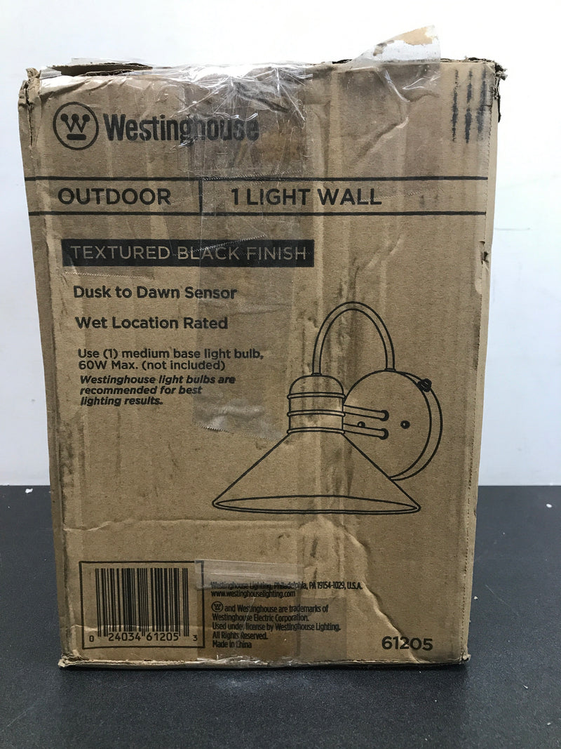 Westinghouse 6120500 Watts Creek 11" Tall Outdoor Wall Sconce - Textured Black