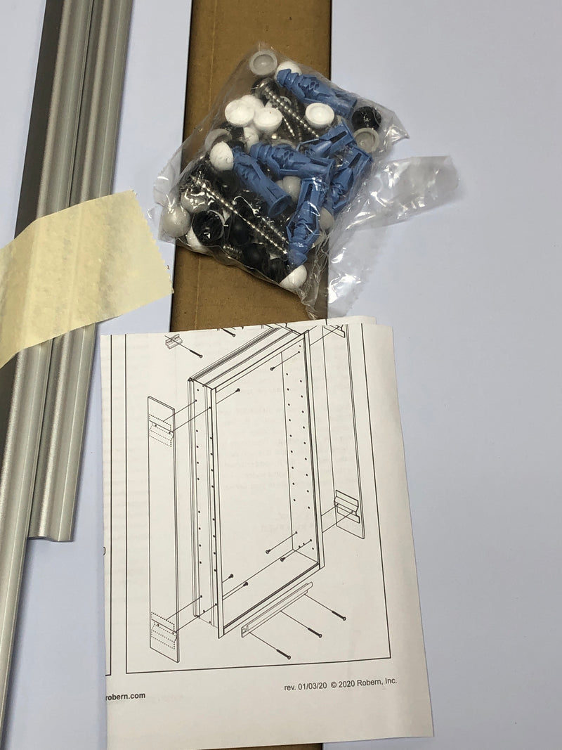 Robern PLSMK40D4P PL Series 40" x 4" Medicine Cabinet Side Kit for Surface Mounting - N/A