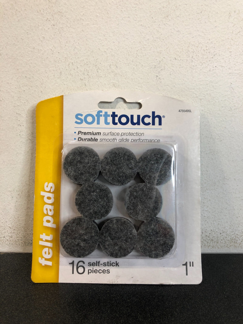 SoftTouch 16-Pack 1-in Round Felt Pad