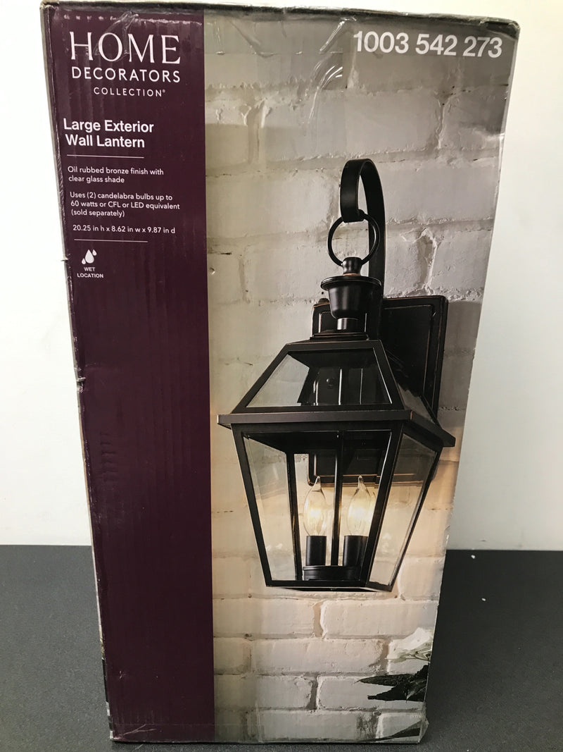 Home decorators collection JLW1612A-3 French Quarter Gas Style 2-Light Outdoor Wall Lantern Sconce