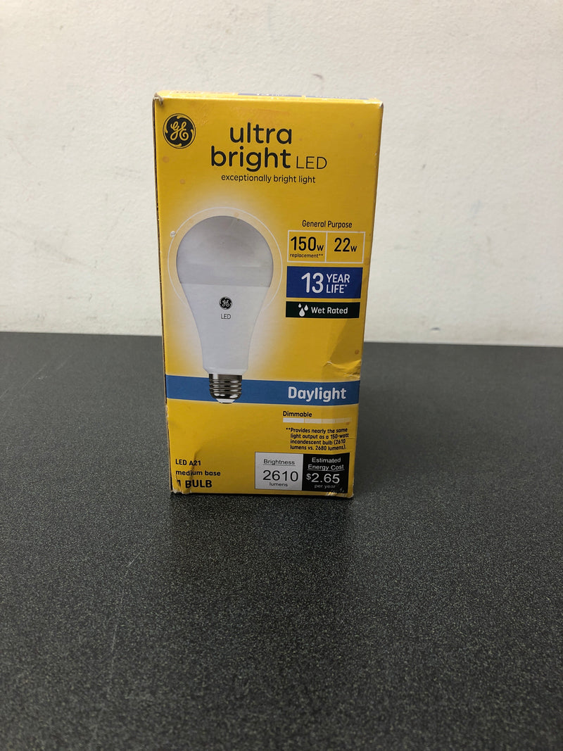 Ge 93129363 led outdoor-rated ultra bright light bulb, a21 medium base, daylight, 22 watt - quantity 1