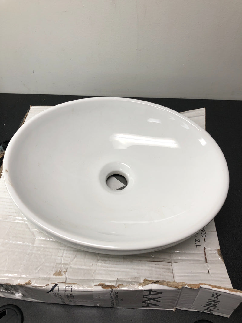 WS Bath Collections H10 40C - 8208001 H10 15-7/10" Vessel Bathroom Sink - Ceramic White
