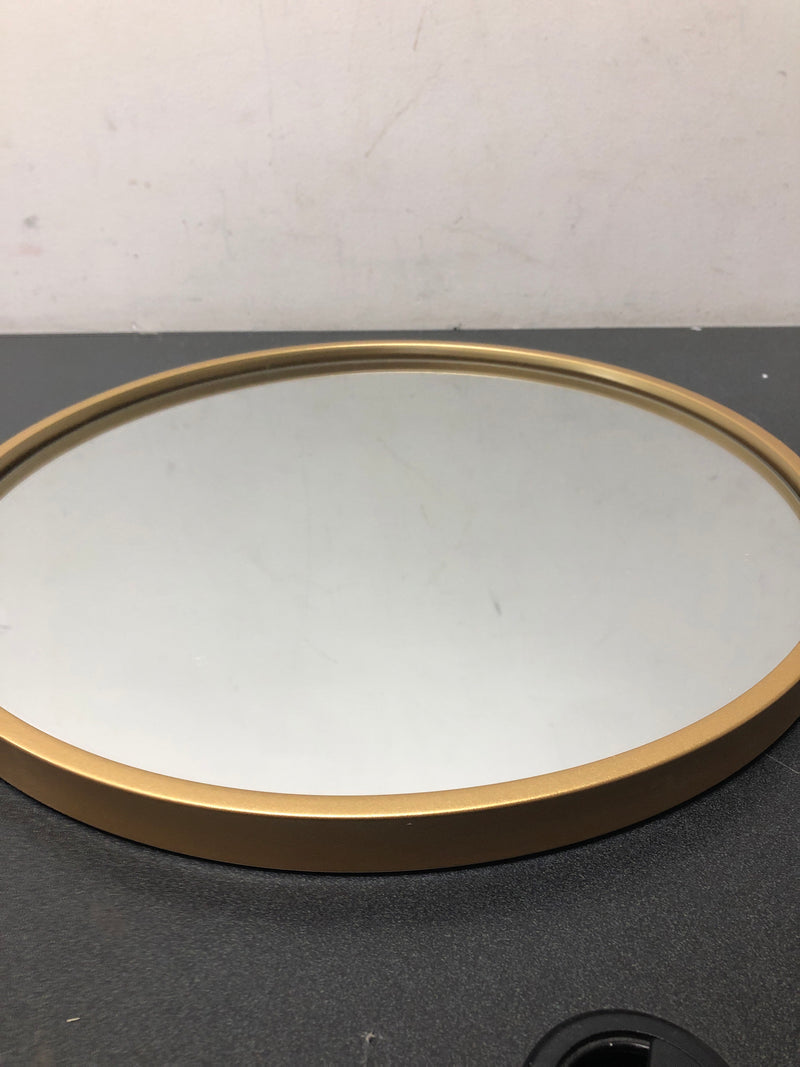 Elegant Lighting MR4818BR Eternity 18" Diameter Circular Metal Framed Bathroom Mirror - Brass