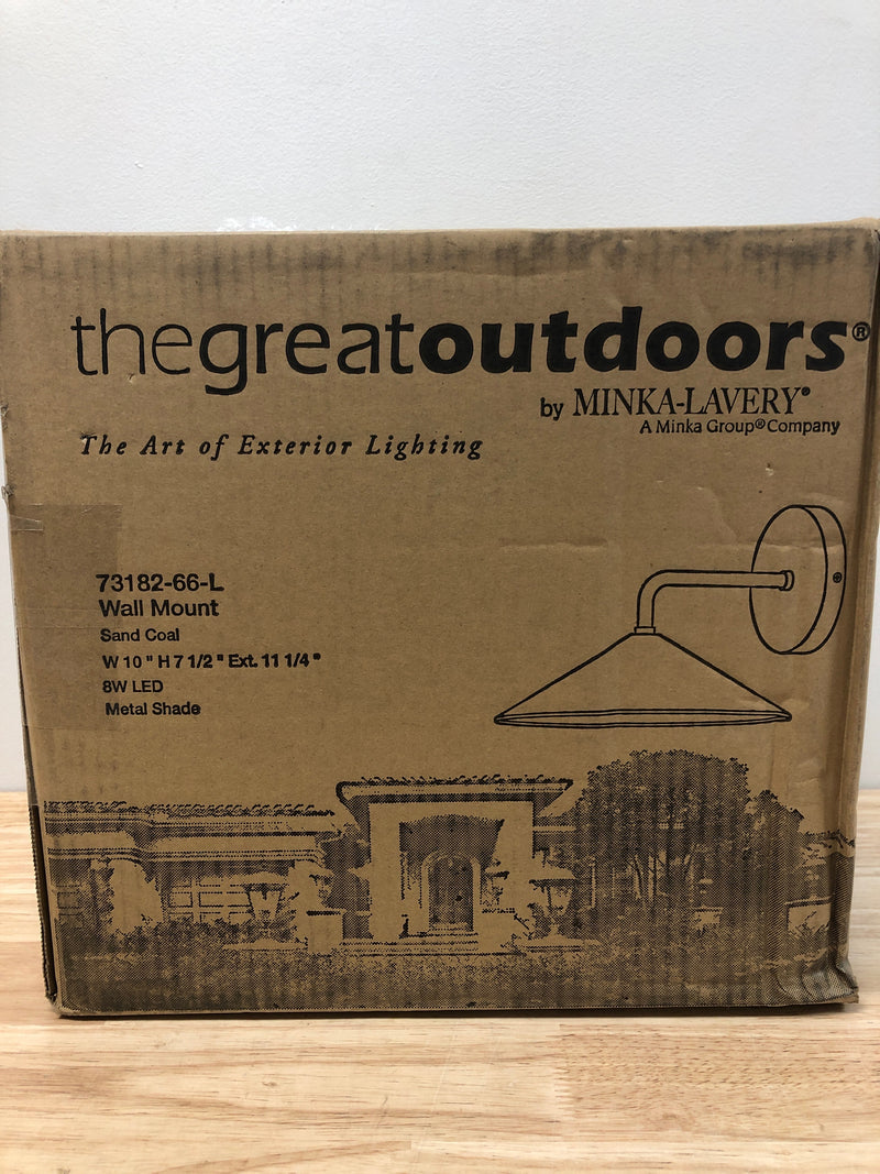 The Great Outdoors 73182-66-L City Streets 10" Wide Dark Sky LED Outdoor Wall Sconce - Sand Coal