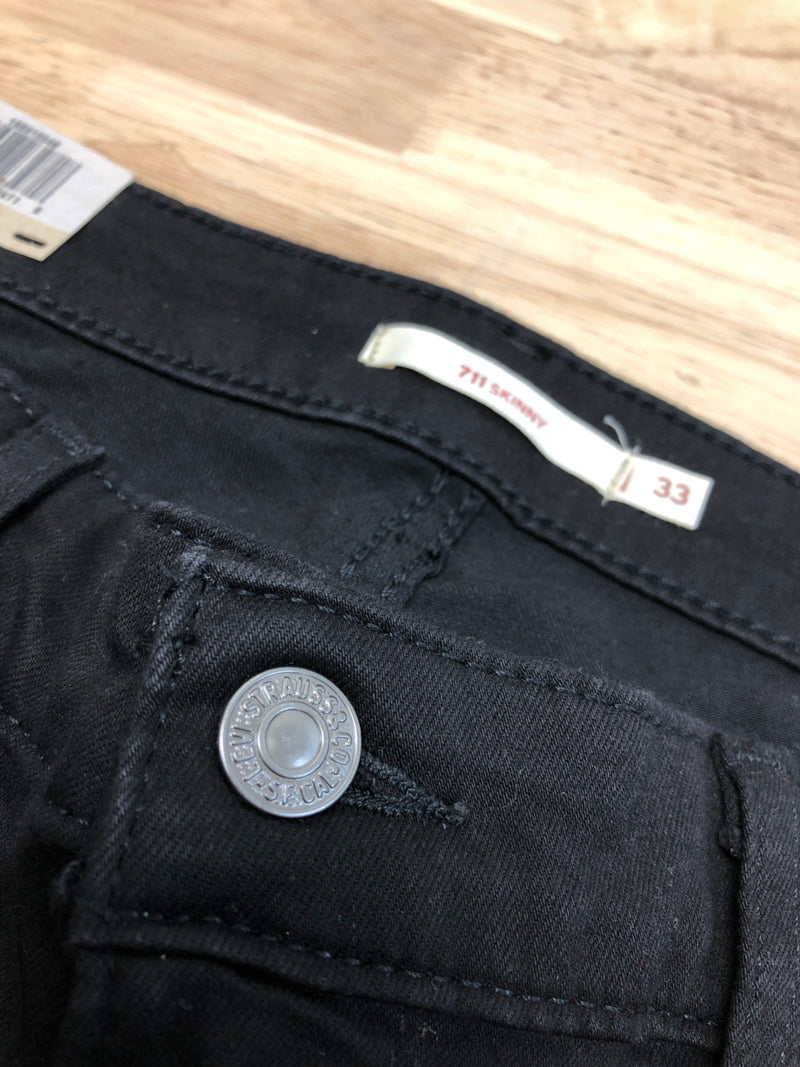 Levi's Women's 711 Skinny Jeans, Soft Black, 33W x 30L