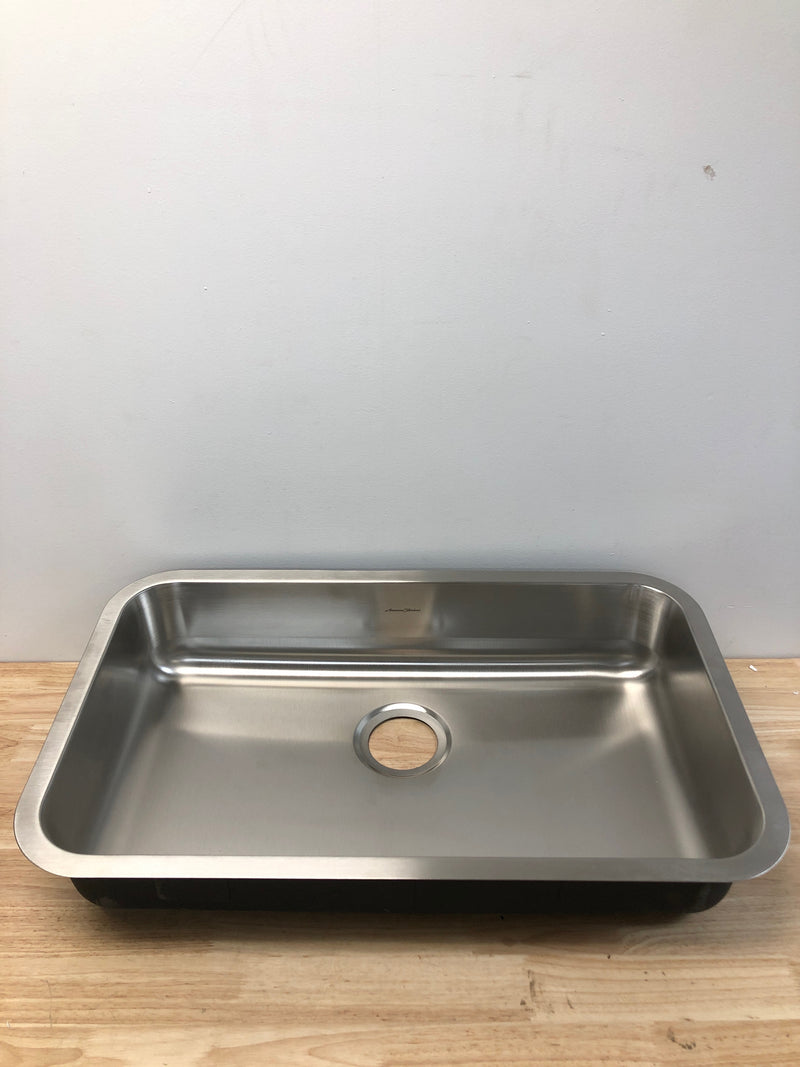 American Standard 18SB6301800S.075 Portsmouth 29-3/4" Drop In Single Basin Stainless Steel Kitchen Sink with Basket Strainer - Stainless Steel