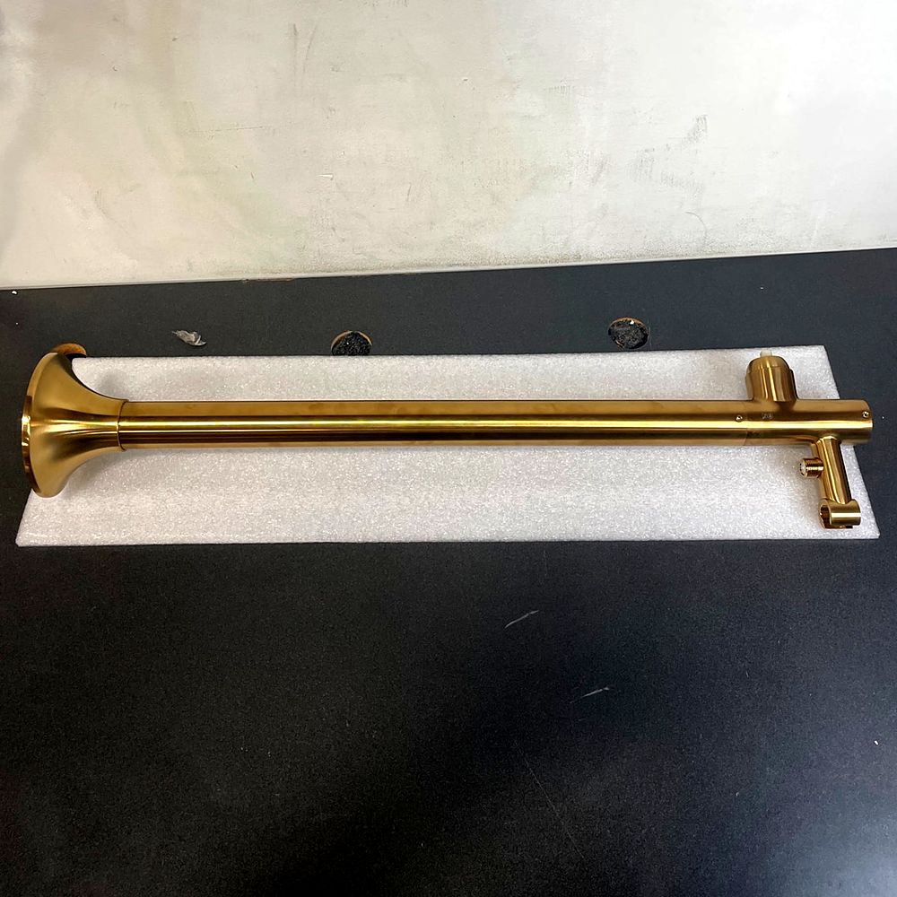 Brushed gold towel bar from Zokos inventory